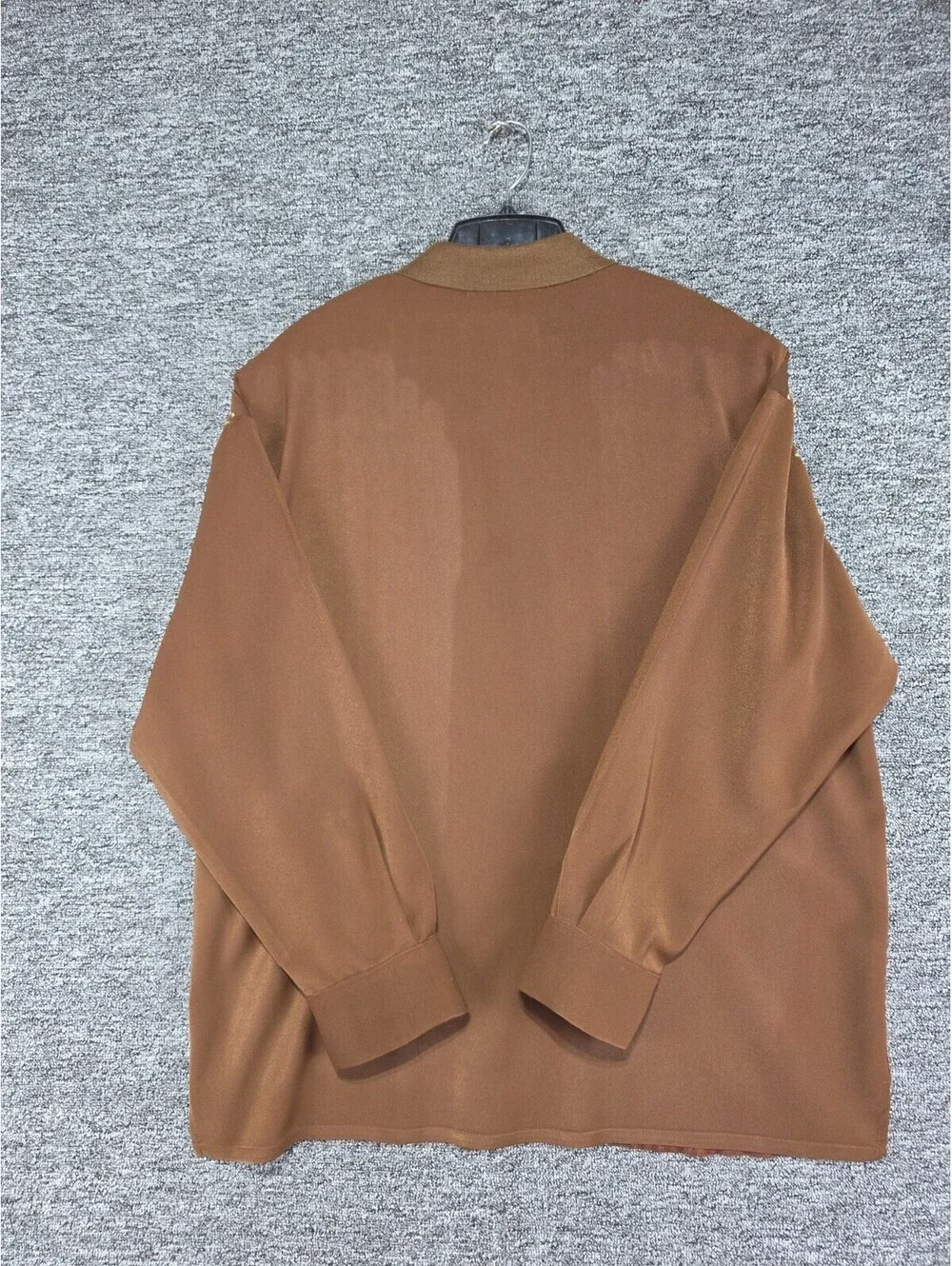 Vintage Michael Irvin Collection Cardigan Sweater XXL Brown Geometric Button